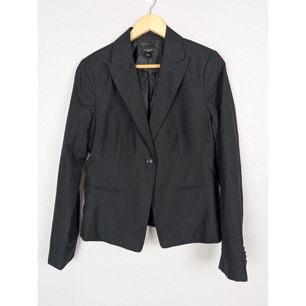 Ann Taylor Blazer Womens Size 8 Wool Blend Suit Jacket